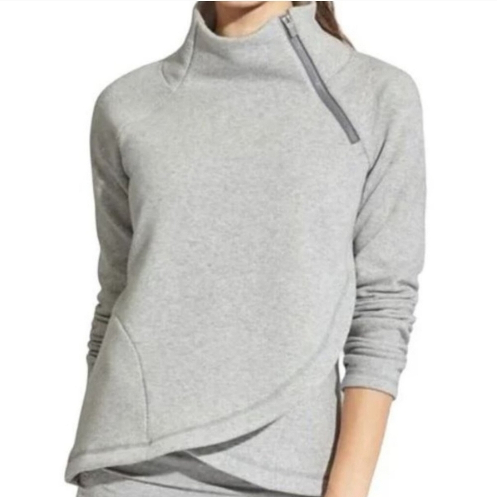 Athleta Cozy Karma Asymmetrical Pullover Sweater Size Small